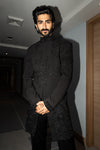 Luxury Black Tan Silk Ino-Western