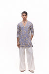 Purple Statement Short Kurta Set