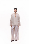 Statement Mirror Jaal work kurta set