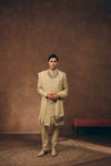 Off White Classic Royal Sherwani
