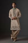 Emerald Elegance Embroidered Kurta Set