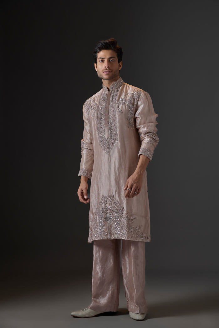 Golden Splendor Embroidered Kurta Set
