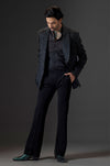 Noir Stellar Studded Tuxedo Set