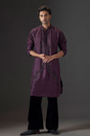 Plum Dusk Embroidered Kurta Set