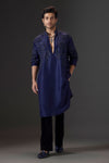 Midnight Bloom Embroidered Kurta Set
