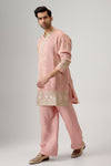 Rose Quartz Embroidered Kurta Set