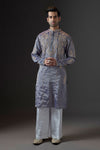 Dusky Orchid Kurta with Gold Embellishment