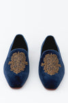 Evening Tassel Denim Blue Hand Embroidered Tuxedo