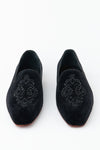 Evening Tassel Raven Black Tuxedo With Hand Embroidered Beeds