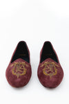 Evening Tassel Wine Red Hand Embroidered Tuxedo