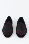Evening Tassel Raven Black Tuxedo With Hand Embroidered Beeds