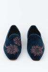 Evening Tassel Space Blue Tuxedo With Hand Embroidered Beeds