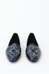 Classic Hand Embroidered Navy Blue Jutti