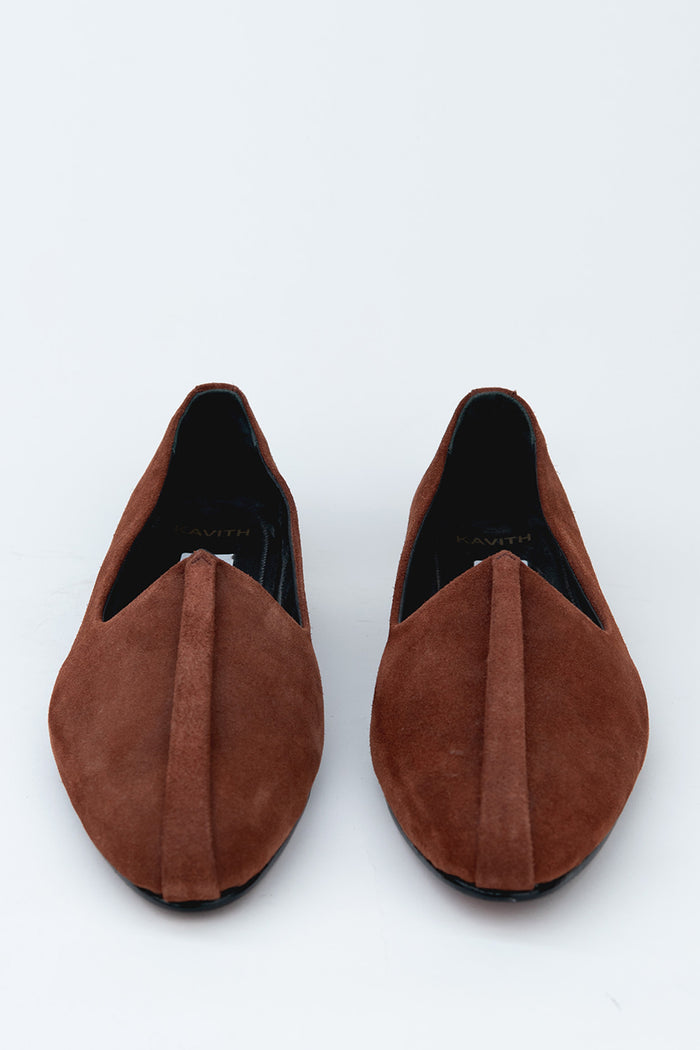 Classic Mocha Shade Suede Jutti