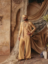 Ochre Regal Short Jacket with Draped Inner