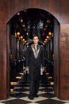 Regal Obsidian Metallic Kurta