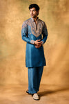 Royal Wave Blue Kurta Set