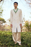 The Heirloom Ivory Embroidered Sherwani