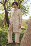 The Imperial Champagne Ivory Embroidered Sherwani