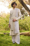 Heritage Weave Sherwani with Plazo