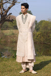 The Imperial Off-White Embroidered Sherwani